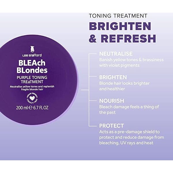 Lee Stafford Lee Stafford Bleach Blondes Purple Toning Treatment Mask