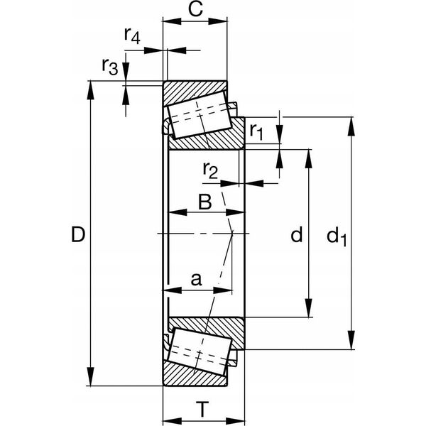FAG FAG 30305-A Keglerulleleje Borings-diameter 25 mm Udvendig diameter 62 mm Omdrejningstal (maks.) 12600 rpm