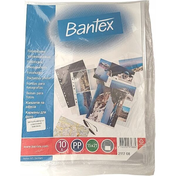 Bantex Fotolomme Bantex 15x21 cm klar PP - (10 stk.)