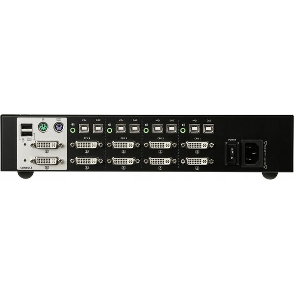 Przełącznik Aten Aten 4-Port USB DVI Dual Display Secure KVM, 3840 x 2160 pixels, 4K Ultra HD, 7.8 W, Black