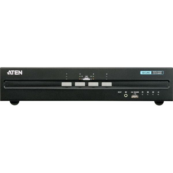Przełącznik Aten Aten 4-Port USB DVI Dual Display Secure KVM, 3840 x 2160 pixels, 4K Ultra HD, 7.8 W, Black