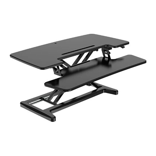 BakkerElkhuizen BakkerElkhuizen Adjustable Sit-Stand Desk Riser 2, Freestanding, 15 kg, Height adjustment, Black