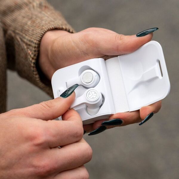 Słuchawki JLab Audio JLab EBJBAIREXECRWHT82, Headphones, In-ear, Calls/Music, Black, Binaural, IP55