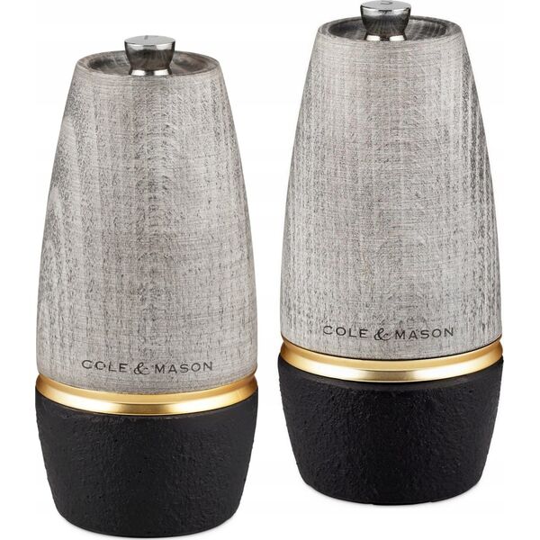 Młynek do przypraw Cole & Mason Cole & Mason H322015, Black, Grey, Wood, Salt, 135 mm