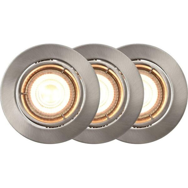 Nordlux Nordlux Smart Light - Carina Rund Indbygningsspot - Sort - 3 stk.