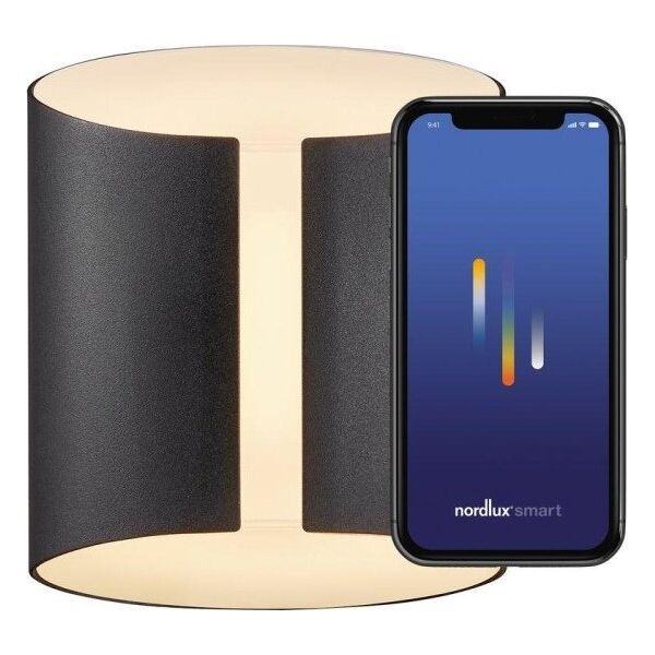 Kinkiet Nordlux Nordlux Grip Smart, Surfaced, Cylinder, 1 bulb(s), IP54, Black
