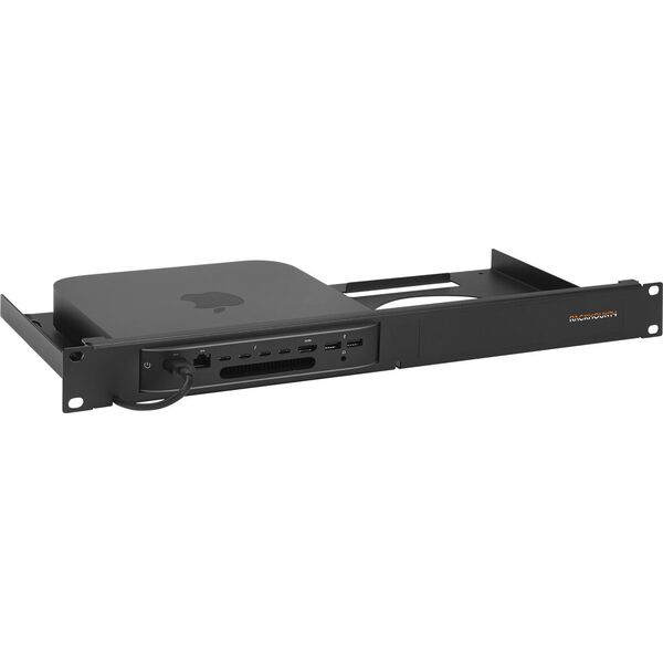 Uchwyt do komputera Rackmount IT Rackmount.IT RM-AP-T1, Mounting bracket, Black, 1U, Apple Mac Mini, 48.3 cm (19"), 482 mm