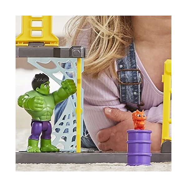 Figurka Marvel Marvel Spidey and His Amazing Friends Hulk''s Smash Yard, Action/Adventure, Spider-Man & Hulk, 3 yr(s), Multicolour, Plastic