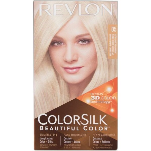 Revlon Revlon ColorSilk Beautiful Color 05 Ultra Light Ash Blonde, Blonde, Ultra Light Ash Blonde