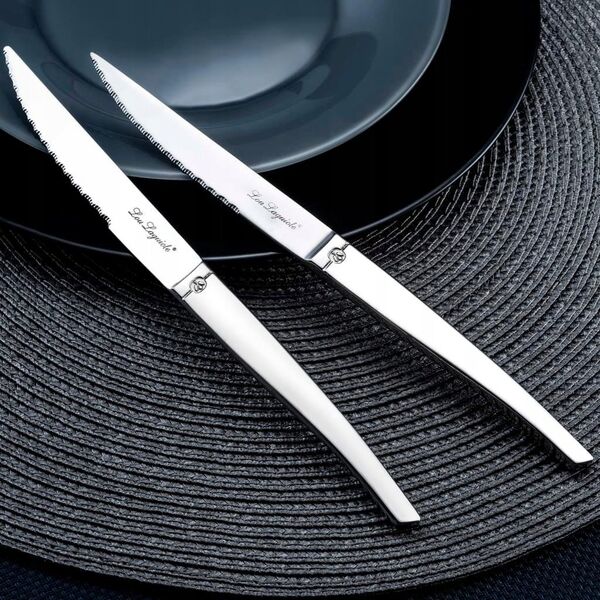 Amefa Amefa JET - 6-pc steak knives in grey block - mirror