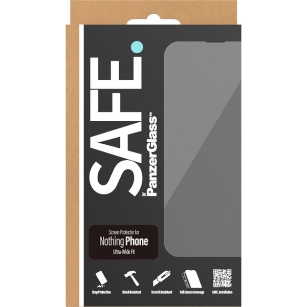 PanzerGlass SICHER. von PanzerGlass™ | Displayschutzfolie – Ultraweite Passform | Nichts Telefon