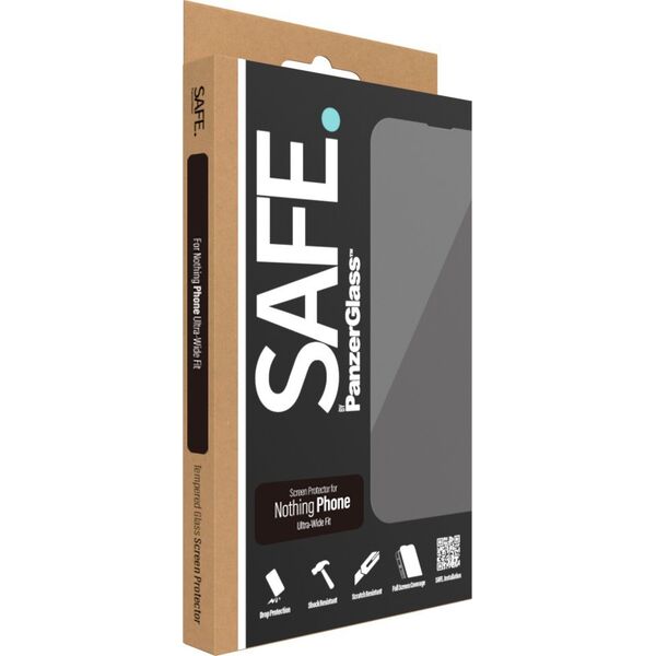 PanzerGlass SICHER. von PanzerGlass™ | Displayschutzfolie – Ultraweite Passform | Nichts Telefon