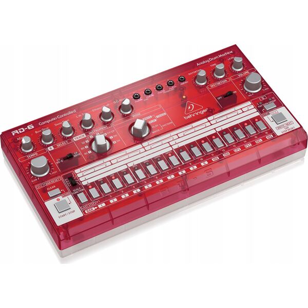 Behringer Behringer RD-6-SB Maszyna perkusyjna - czerwony przeźroczysty