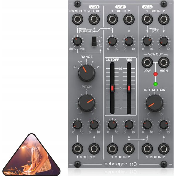 Behringer Behringer 110 VCO/VCF/VCA Moduł syntezatora modularnego