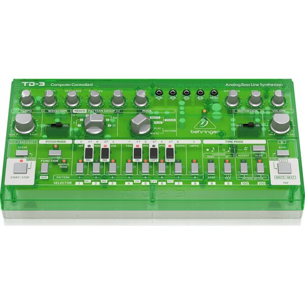 Behringer Behringer TD-3-LM Syntezator linii basowej zielony przeźroczysty