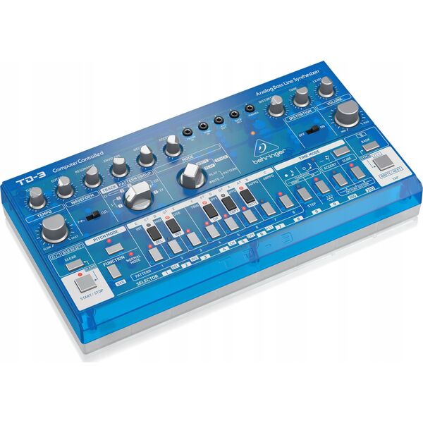 Behringer Behringer TD-3-BB Syntezator linii basowej niebieski przeźroczysty