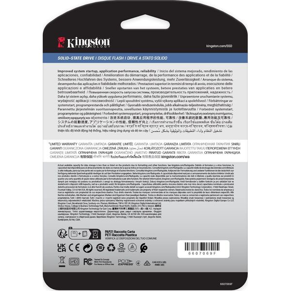 Dysk serwerowy Kingston DC2000B 240GB PCI-E x4 Gen 4 NVMe  (SEDC2000BM8/240G)