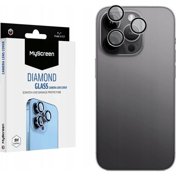 MyScreen Protector Szkło hartowane na tylne kamery Apple iPhone 16/16 Plus MyScreen DIAMOND GLASS CAMERA LENS COVER