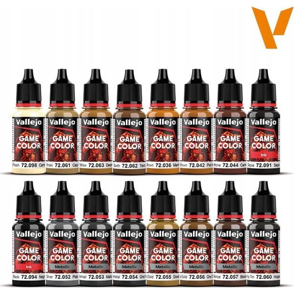 Vallejo Vallejo: 72.189 - Game Color - Leather & Metal (8x18 ml)