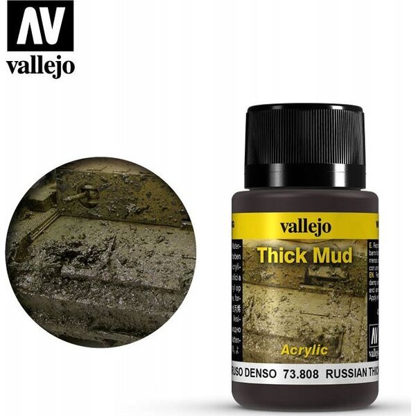 Vallejo Vallejo: 73.808 - Weathering FX - Thick Mud - Russian (40 ml)