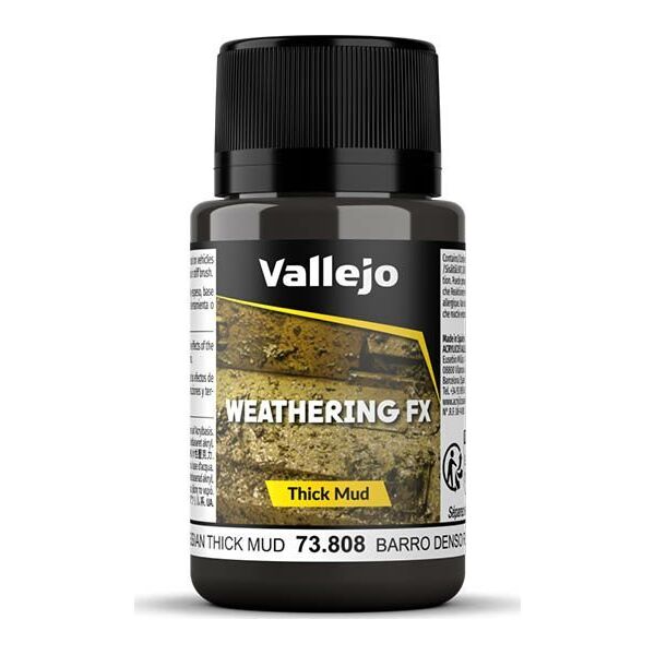 Vallejo Vallejo: 73.808 - Weathering FX - Thick Mud - Russian (40 ml)