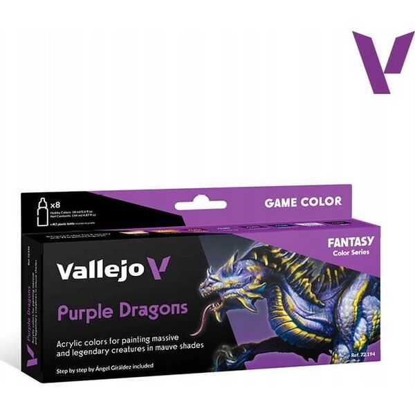 Vallejo Vallejo: 72.194 - Game Color - Purple Dragons (8x18 ml)