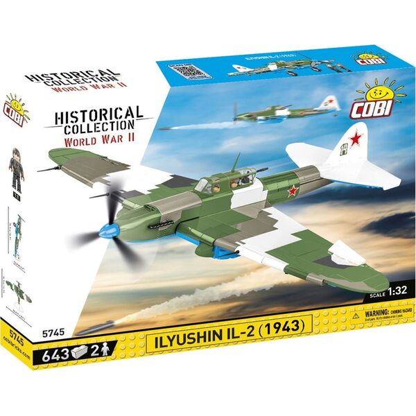 Cobi COBI 5745 Historical Collection WWII Ilyushin IL-2 1943 643 klocki