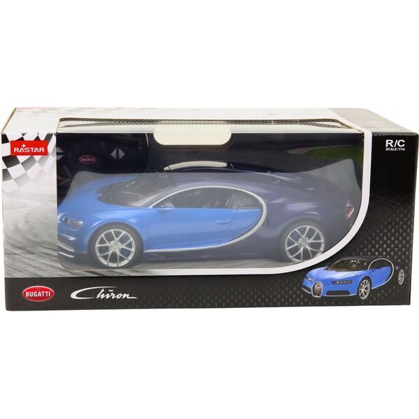Rastar Samochód Zdalnie Sterowany RC 1:14 Bugatti Veyron Chiron Niebieski