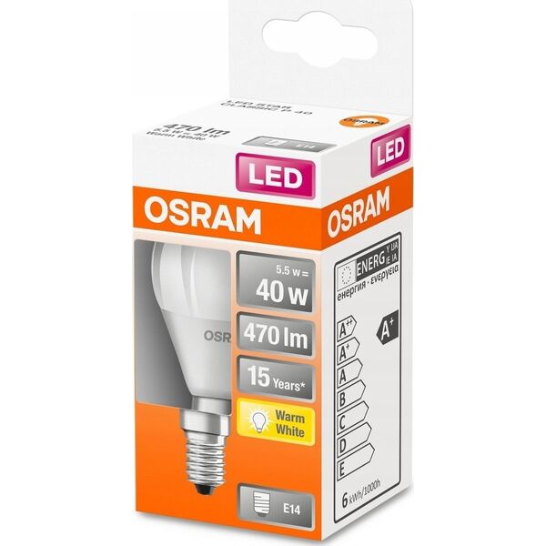 Osram Parathom Classic P LED | E14 | 4.9 W | Warm White