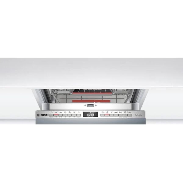 Zmywarka Bosch Bosch | Dishwasher | SPV6YMX01E | Built-in | Width 45 cm | Number of place settings 10 | Number of programs 6 | Energy efficiency class B | Display | AquaStop function | White