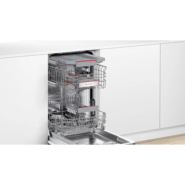 Zmywarka Bosch Bosch | Dishwasher | SPV6YMX01E | Built-in | Width 45 cm | Number of place settings 10 | Number of programs 6 | Energy efficiency class B | Display | AquaStop function | White