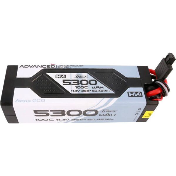Gens Ace Akumulator Gens ace Advanced G-Tech 5300mAh 11.4V 3S1P 100C HV car Lipo  Hardcase z konektorem Deans Plug