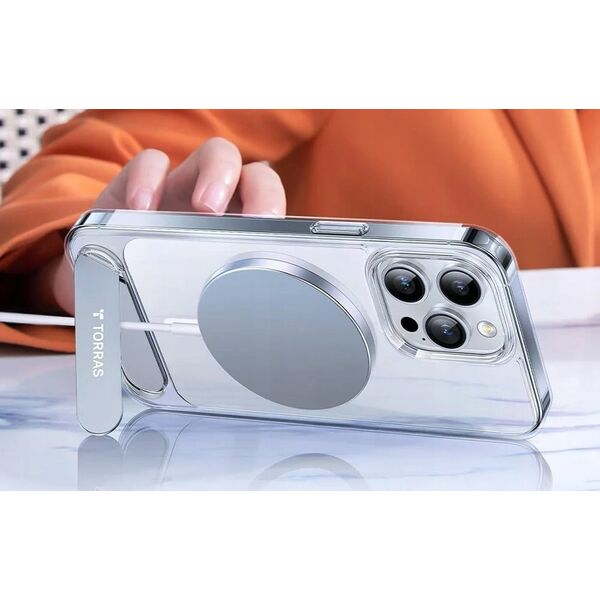 Torras Etui Torras UPRO Pstand do iPhone 15 Pro Max (transparentne)