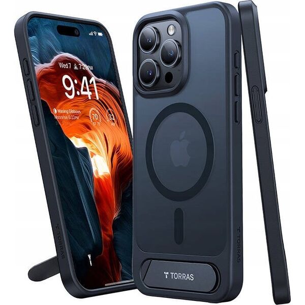 Torras Etui Torras UPRO Pstand do iPhone 15 Pro Max (czarne)