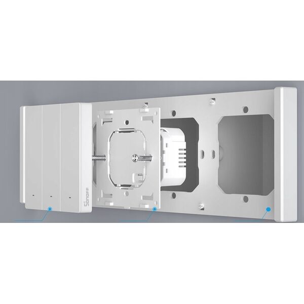 Sonoff Ramka do włącznika M5 80 podwójna 2-krotna SONOFF M5-2C-80-FW (biała)
