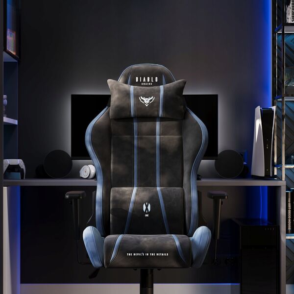 Fotel Diablo Fotel gamingowy materiałowy Diablo X-One 2.0 Normal Size, Night Blue