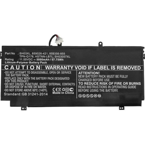Pamięć do laptopa CoreParts Laptop Battery for HP 57.75Wh
