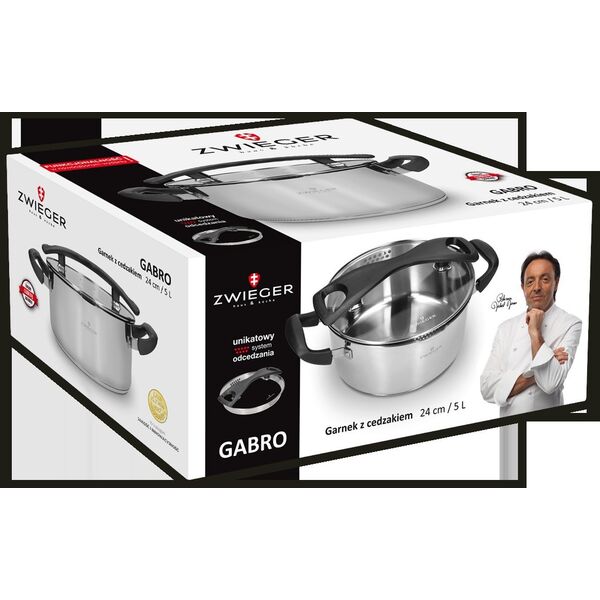 Lumarko Zwieger Gabro Garnek Z Cedzakiem 24cm Lumarko!