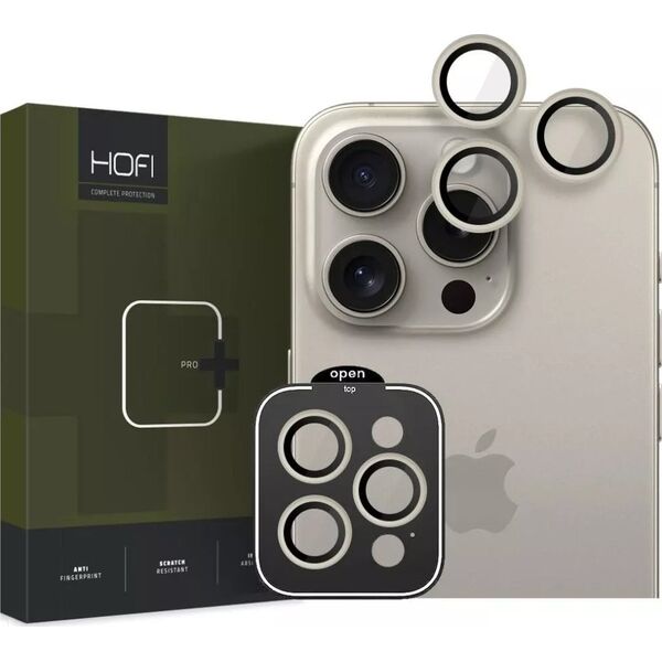 Hofi Szkło na obiektyw aparatu Hofi Camring Pro+ Apple iPhone 15 Pro / 15 Pro Max Titanium