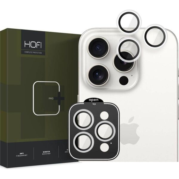 Hofi Szkło na obiektyw aparatu Hofi Camring Pro+ Apple iPhone 15 Pro / 15 Pro Max Clear