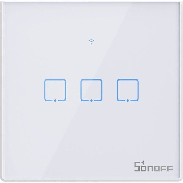Sonoff Dotykowy włącznik światła WiFi + RF 433 Sonoff T2 EU TX (3-kanałowy) nowa wersja