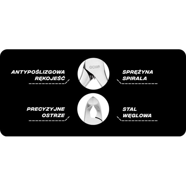 Activeshop Ocho Pro cęgi do pedicure CNO84 11,6 cm