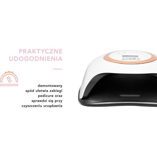 Lampa do paznokci Activeshop Lampa UV LED Glow V1 168W złota