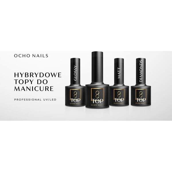 Activeshop OCHO NAILS Top hybrydowy Matt no wipe 111 -5 g