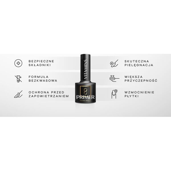 Activeshop OCHO NAILS Vitamins primer bezkwasowy 120 -5 g