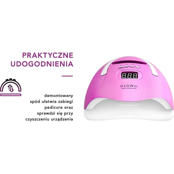 Lampa do paznokci Activeshop Lampa UV LED Glow F2 RP 220W