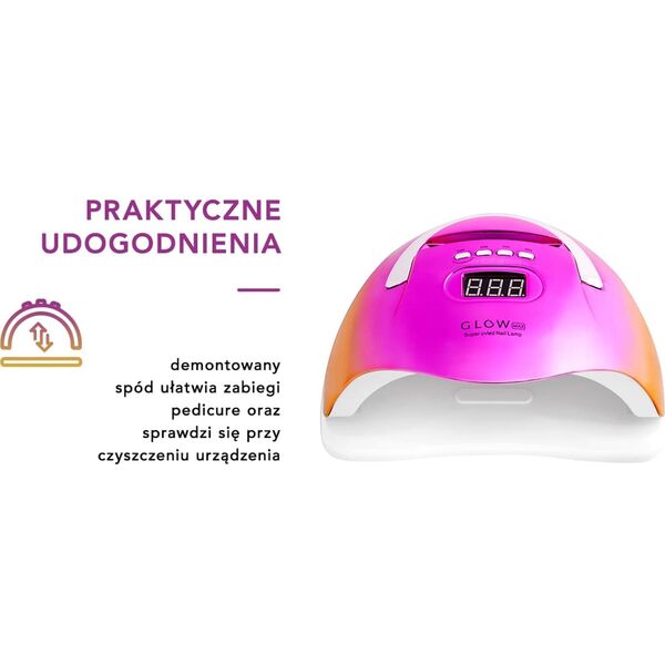 Lampa do paznokci Activeshop Lampa UV LED Glow F2 RC 220W