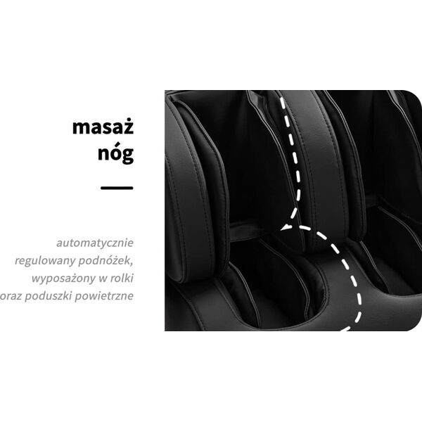 Activeshop Sakura fotel masujący Standard 801 czarno-czerwony