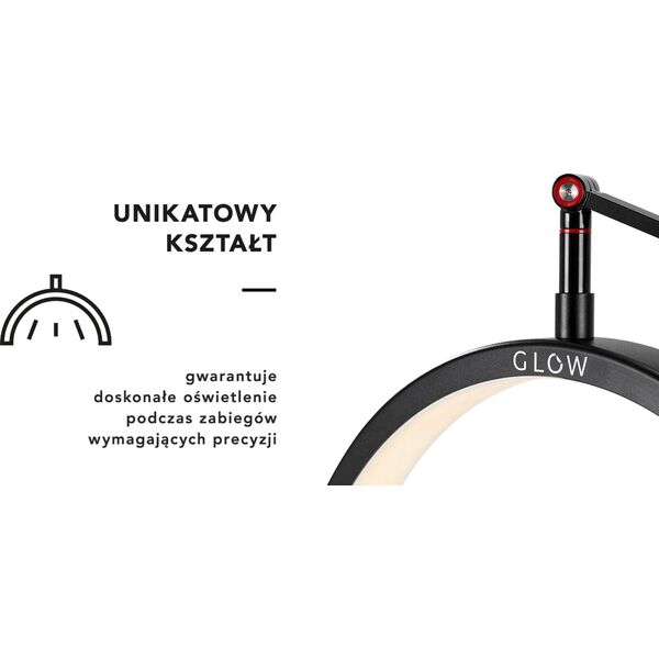 Activeshop Lampa zabiegowa Glow MX3 do blatu czarna