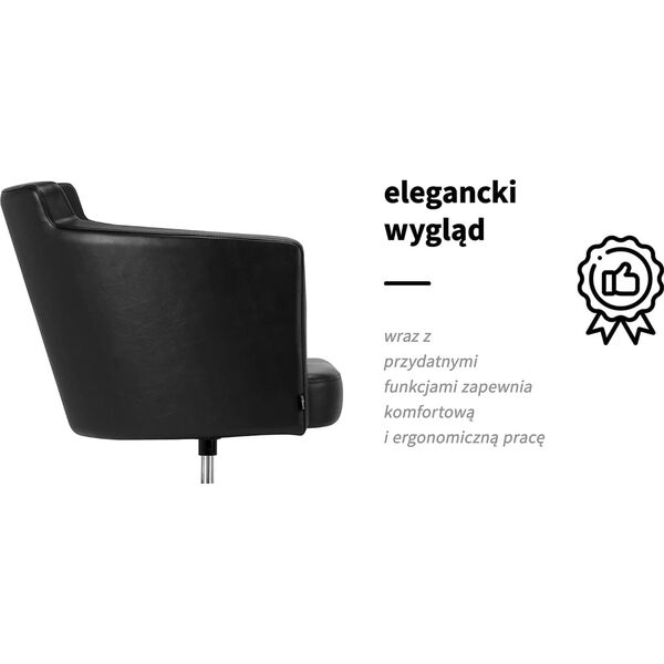 Activeshop Gabbiano Fotel fryzjerski Roma czarny